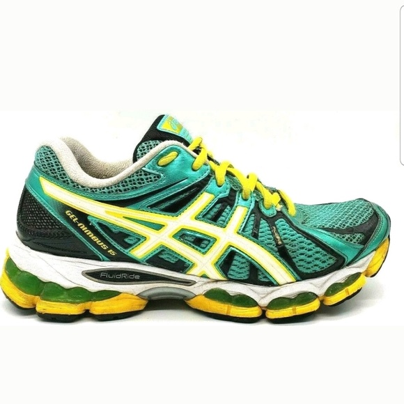 asics gel nimbus 15 womens green